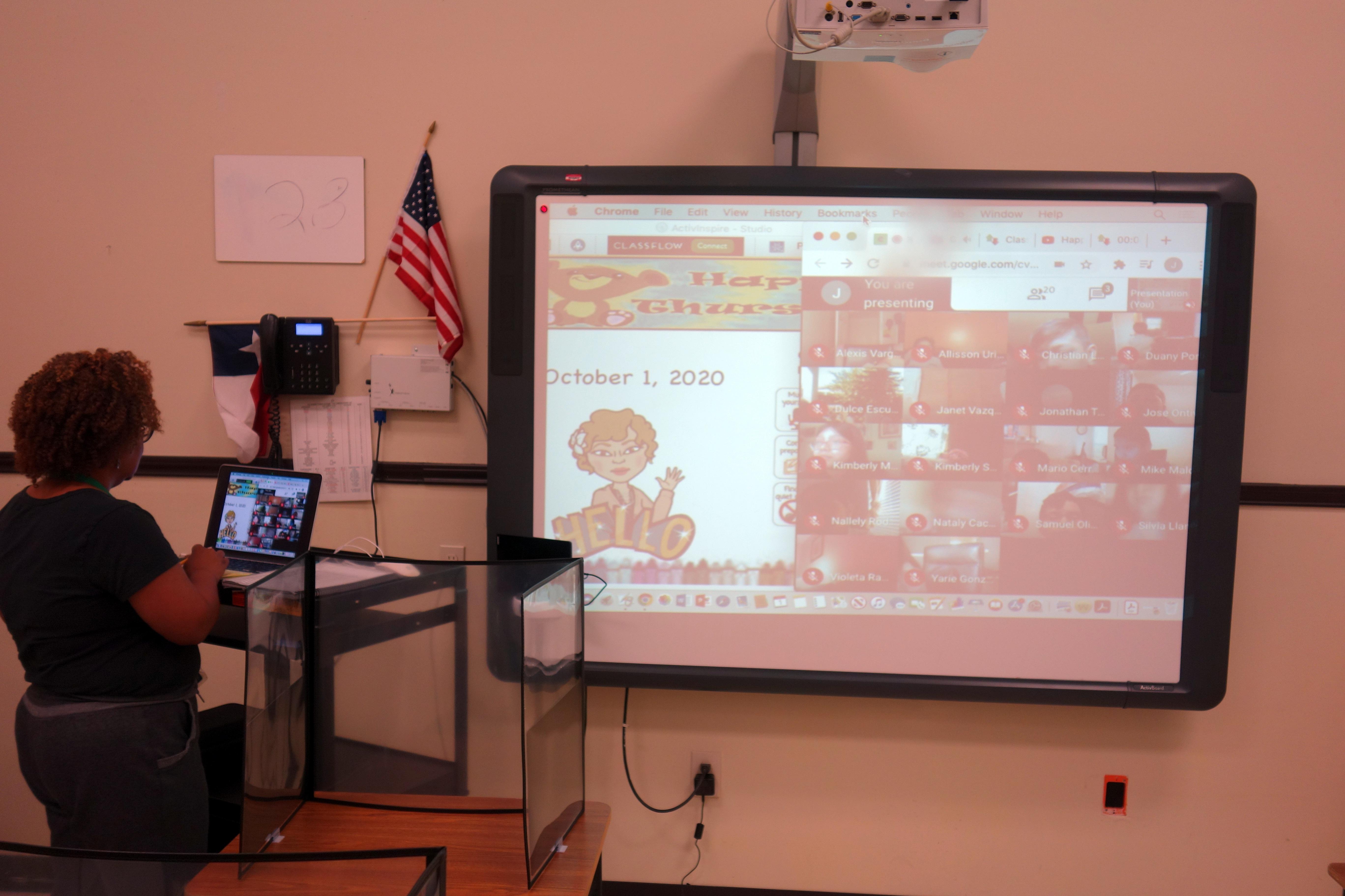 Scenes from virtual teaching